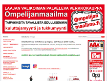 Tablet Screenshot of ompelijanmaailma.fi